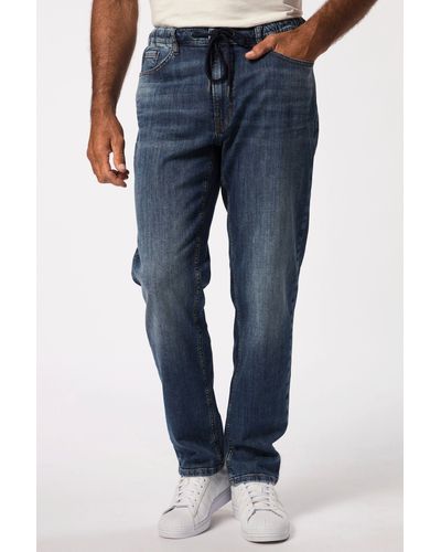 JP1880 5-Pocket- Jeans Lightweight Schlupfbund bis 8 XL - Blau