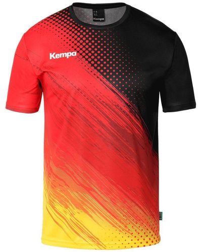 Kempa Kurzarmshirt Poly Shirt Team GER schwarz - Rot