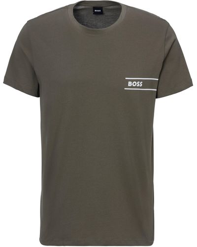 BOSS T-Shirt mit Rundhalsausschnitt - Grün