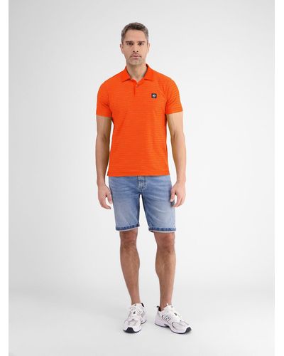 Lerros Poloshirt, gestreift - Orange