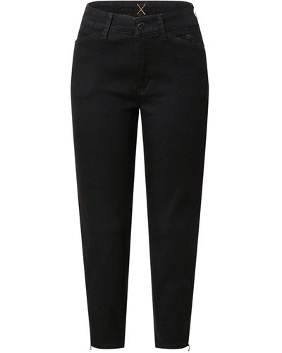 M·a·c Slim-fit-Jeans Dream Chic (1-tlg) Plain/ohne Details, Weiteres Detail, Fransen - Schwarz
