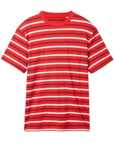 Tom Tailor T-Shirt (1-tlg) - Rot