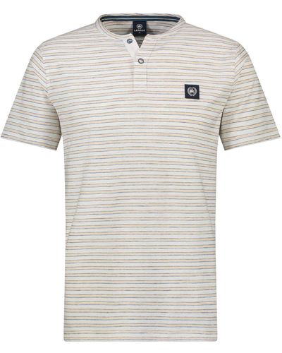 Lerros T-Shirt mit Streifenmuster - Weiß