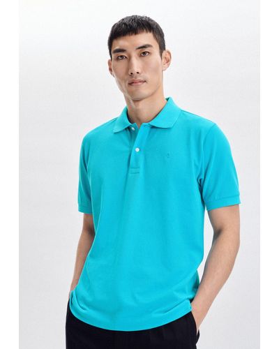 Seidensticker Poloshirt Regular Polo Uni - Blau