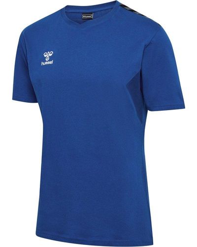 Hummel Hmlauthentic Co T-Shirt /S - Blau