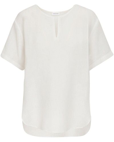 Seidensticker Shirtbluse Oversize-Tunika aus Leinen - Weiß