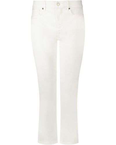 NYDJ 7/8-Jeans Marilyn Straight Ankle Reiß- und Knopfverschluss, Lift-Technologie - Weiß