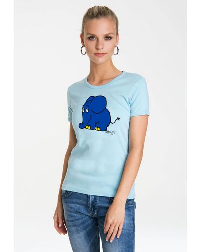 Logoshirt T-Shirt Sendung der Maus - Blau