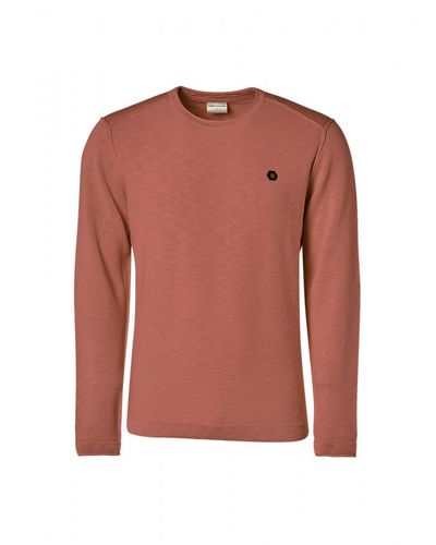 No Excess Sweatshirt Pullover Crewneck Garment Dyed + St - Pink