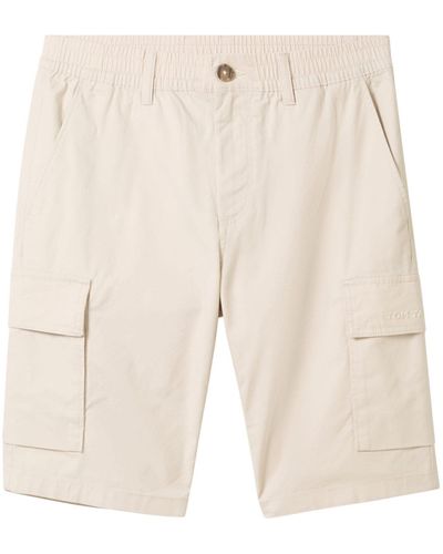 Tom Tailor Bermudas regular washed cargo shorts - Weiß