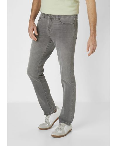 Paddock's PIPE Slim-Fit Jeans mit Stretch - Grau