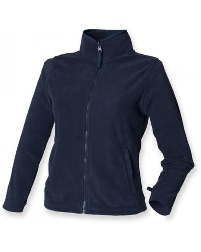 Henbury Fleecejacke Ladies Microfleece Jacket / Fleece Jacke - Blau