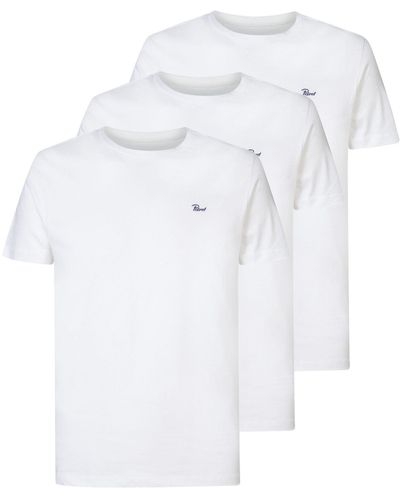 Petrol Industries T- Shirt Basic-Shirts im Pack mit (3-tlg) - Weiß
