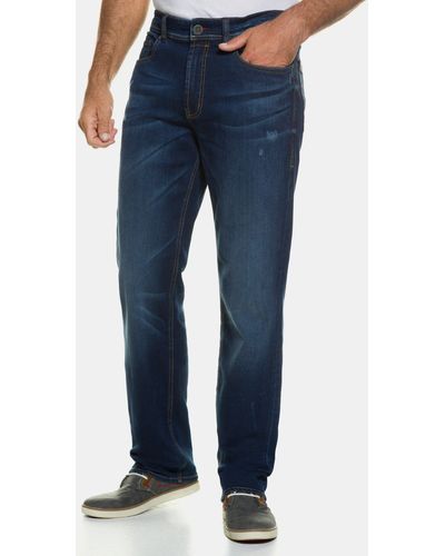 JP1880 5-Pocket- Jeans FLEXNAMIC® Denim Straight Fit bis Gr. 70/35 - Blau