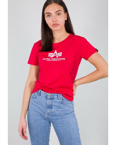 Alpha Industries Shirt Women - Rot
