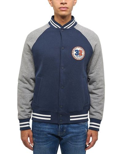 Mustang Sweatshirt BRIAN COLLEGE JK - Blau