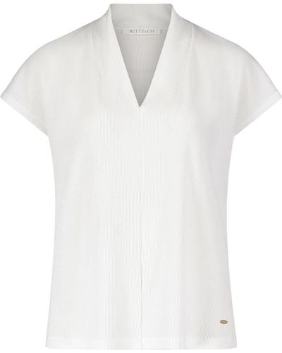 BETTY&CO T- Shirt Kurz 1/2 Arm, Offwhite - Weiß