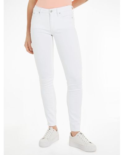 Calvin Klein Calvin Klein -fit-Jeans MID RISE SKINNY in klassischer 5-Pocket-Form - Weiß