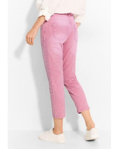 Cecil Comfort-fit-Jeans Middle Waist - Pink