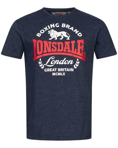 Lonsdale London T-Shirt Waddon - Blau