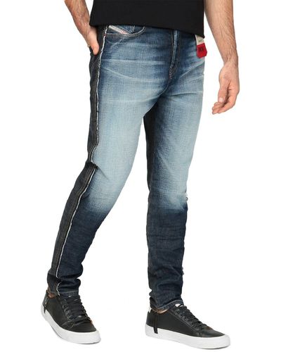 DIESEL Tapered-fit-Jeans Regular mit tiefem Schritt - Blau