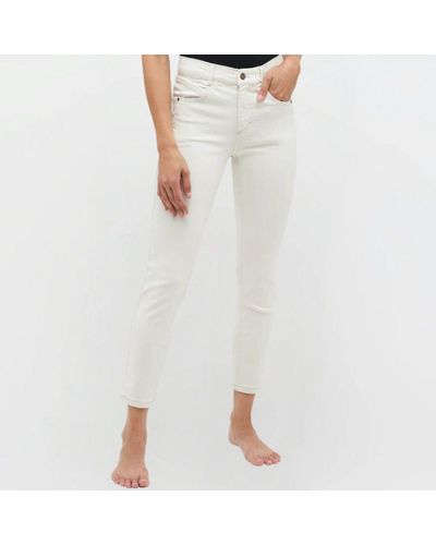 ANGELS - Basic - Slim Fit Jeans Hose - ORNELLA SEAM - Weiß