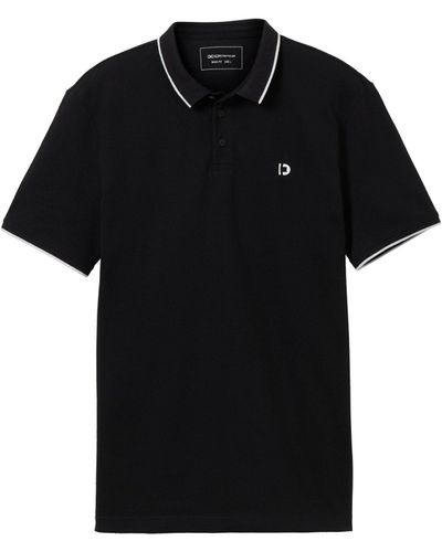 Tom Tailor Poloshirt polo with tipping - Schwarz