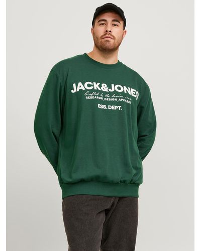 Jack & Jones Sweatshirt JJGALE SWEAT O-NECK PLS - Grün