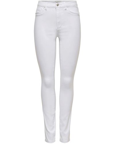 ONLY Skinny-fit-Jeans (1-tlg) Plain/ohne Details, Weiteres Detail - Grau