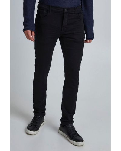 Solid Basic Slim Fit Jeans Black Denim Pants SDTot (1-tlg) 4121 in Schwarz