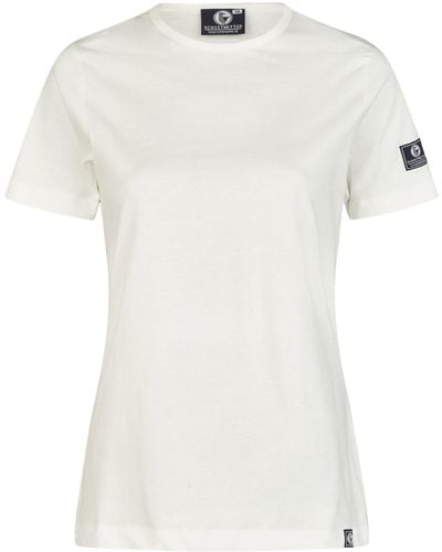 Schietwetter T-Shirt unifarben, luftig - Weiß