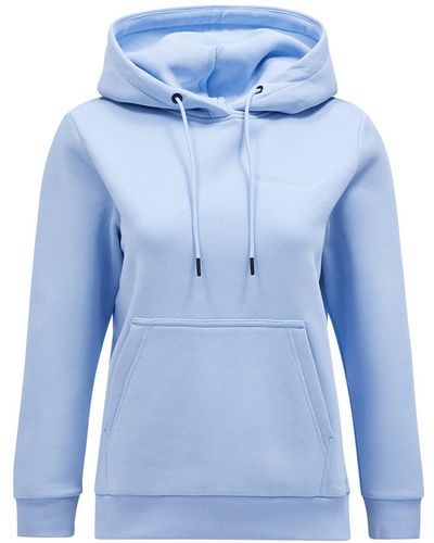 Peak Performance Kapuzensweatshirt W Original Small Logo Hood - Blau