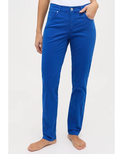 ANGELS Straight- Jeans Cici mit Coloured Denim - Blau
