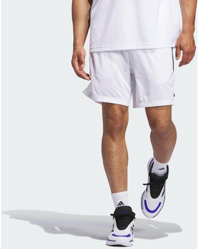 adidas Originals Funktionsshorts LEGENDS 3-STREIFEN BASKETBALL SHORTS - Weiß