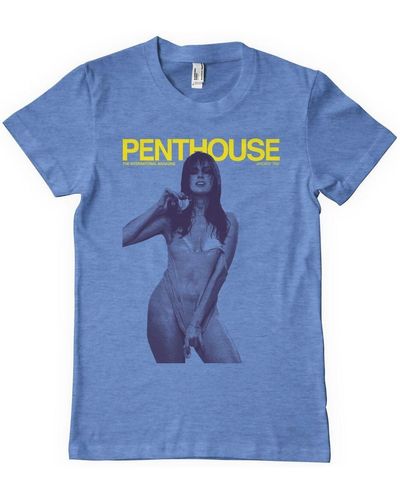 Penthouse January 1982 Cover T-Shirt - Blau