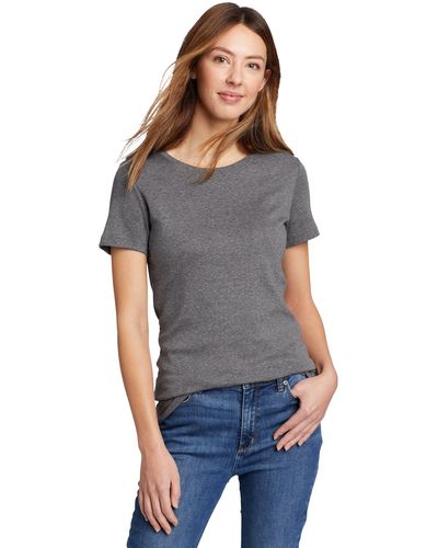 Eddie Bauer T-Shirt Favorite Rundhals Anti-Pilling-Ausrüstung - Grau