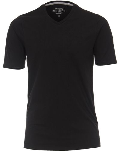 Redmond T-Shirt uni - Schwarz