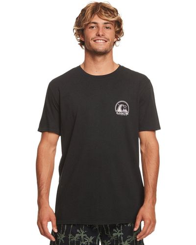 Quiksilver T-Shirt Clean Circle - Schwarz