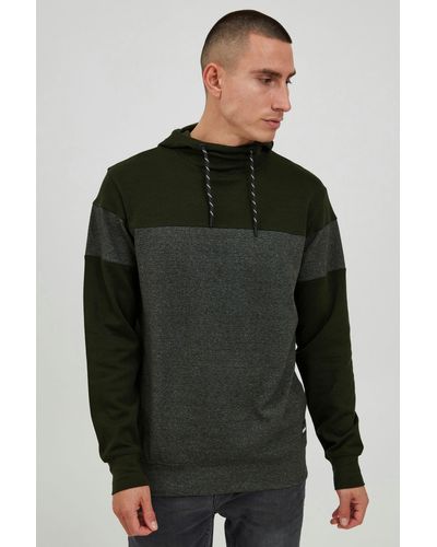 Solid Hoodie SDBekir Kapuzensweatshirt mit Musterung und Kordelzug - Grün
