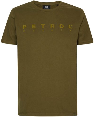 Petrol Industries T-Shirt mit Rundhalsausschnitt und (1-tlg) - Grün
