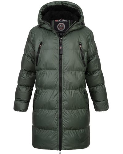 GEOGRAPHICAL NORWAY Winter Jacke Mantel Parka Steppjacke Steppmantel Wintermantel - Grün