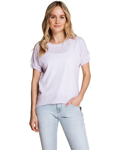 Zhrill T-Shirt RAHEL mit Kontrastnähten - Weiß