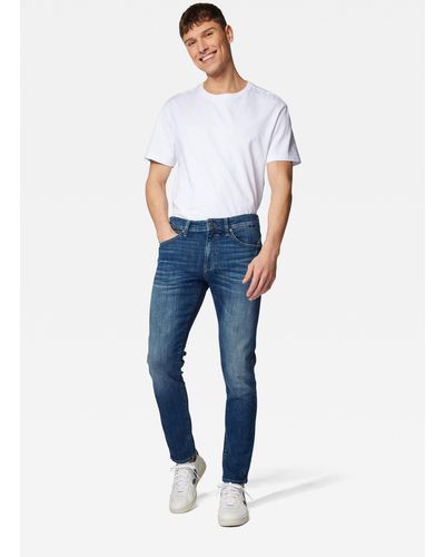 Mavi Skinny-fit-Jeans JAMES schmale Form - Blau