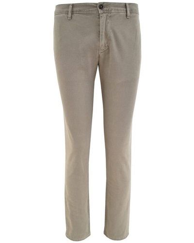 Alberto Gozzi 5-Pocket-Jeans beige (1-tlg) - Grau