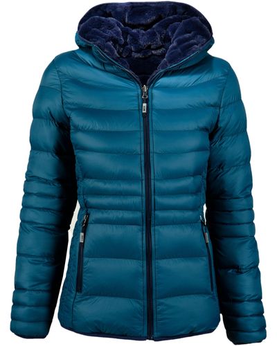 DEPROC Active GILMOUR NEW REVERSAL CS Women Wende-Steppjacke, Auch in Groß Größen erhältlich - Blau