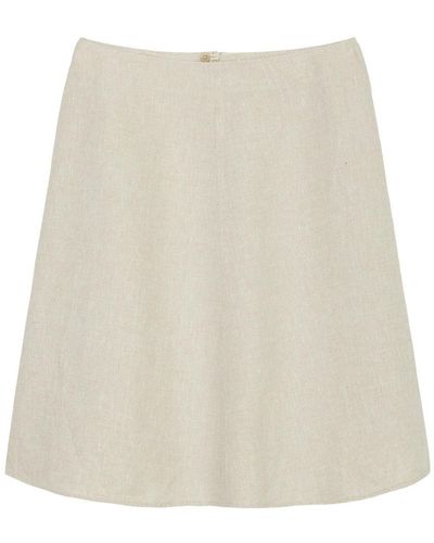 Marc O' Polo A-Linien-Rock Skirt, flared shape, knee length - Natur