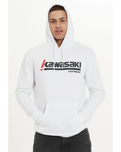 Kawasaki Sweatshirt Killa mit trendigem Logoprint - Weiß
