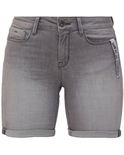Miracle of Denim Stretch- MOD JEANS LUCKY SHORTS light grey SP22-2024.135 - Grau