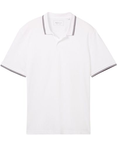 Tom Tailor Basic Poloshirt - Weiß