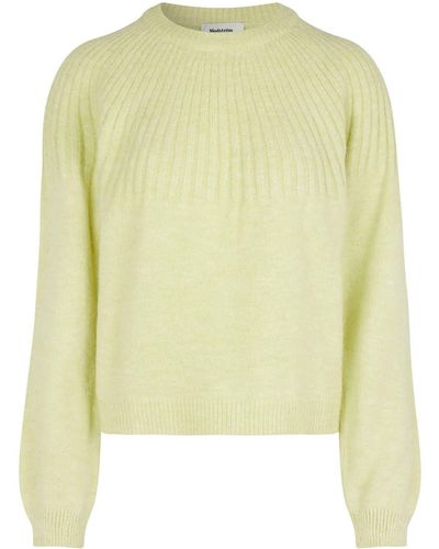 Modström T-Shirt Pullover TRUCE O-NECK (1-tlg) - Gelb